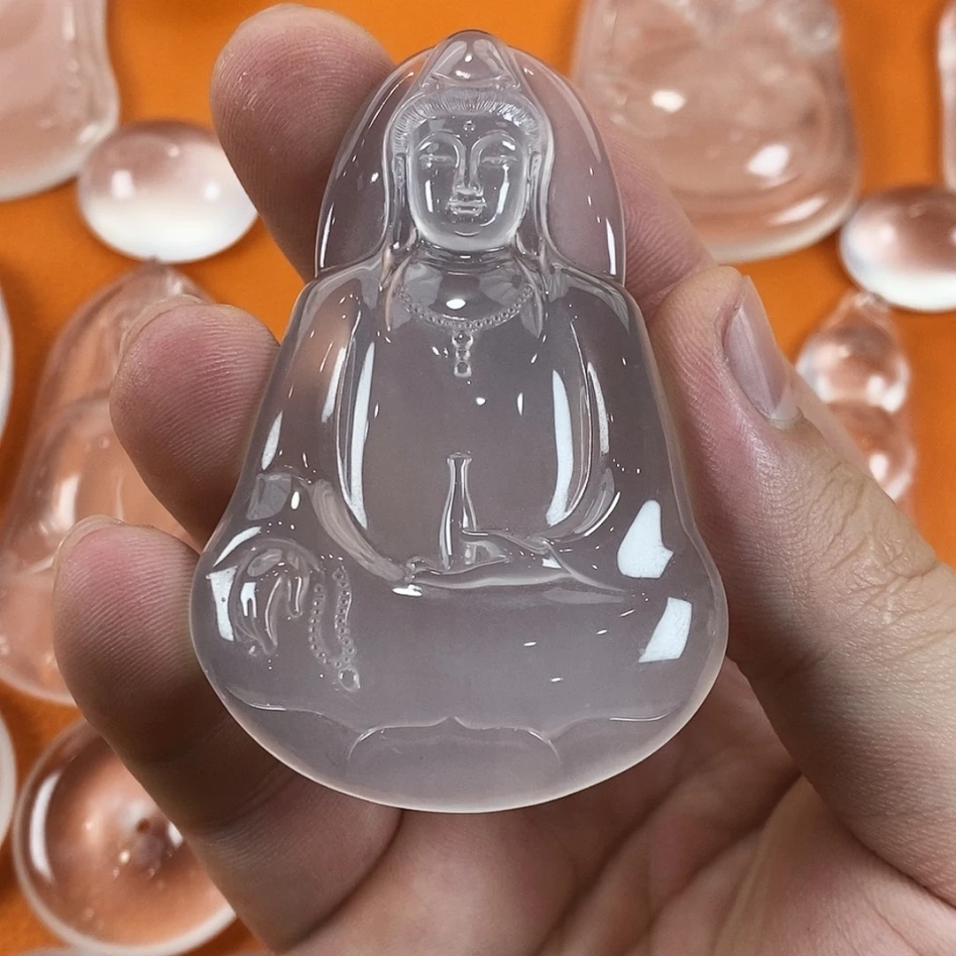 波***)石英质玉未镶嵌吊坠(不含链)