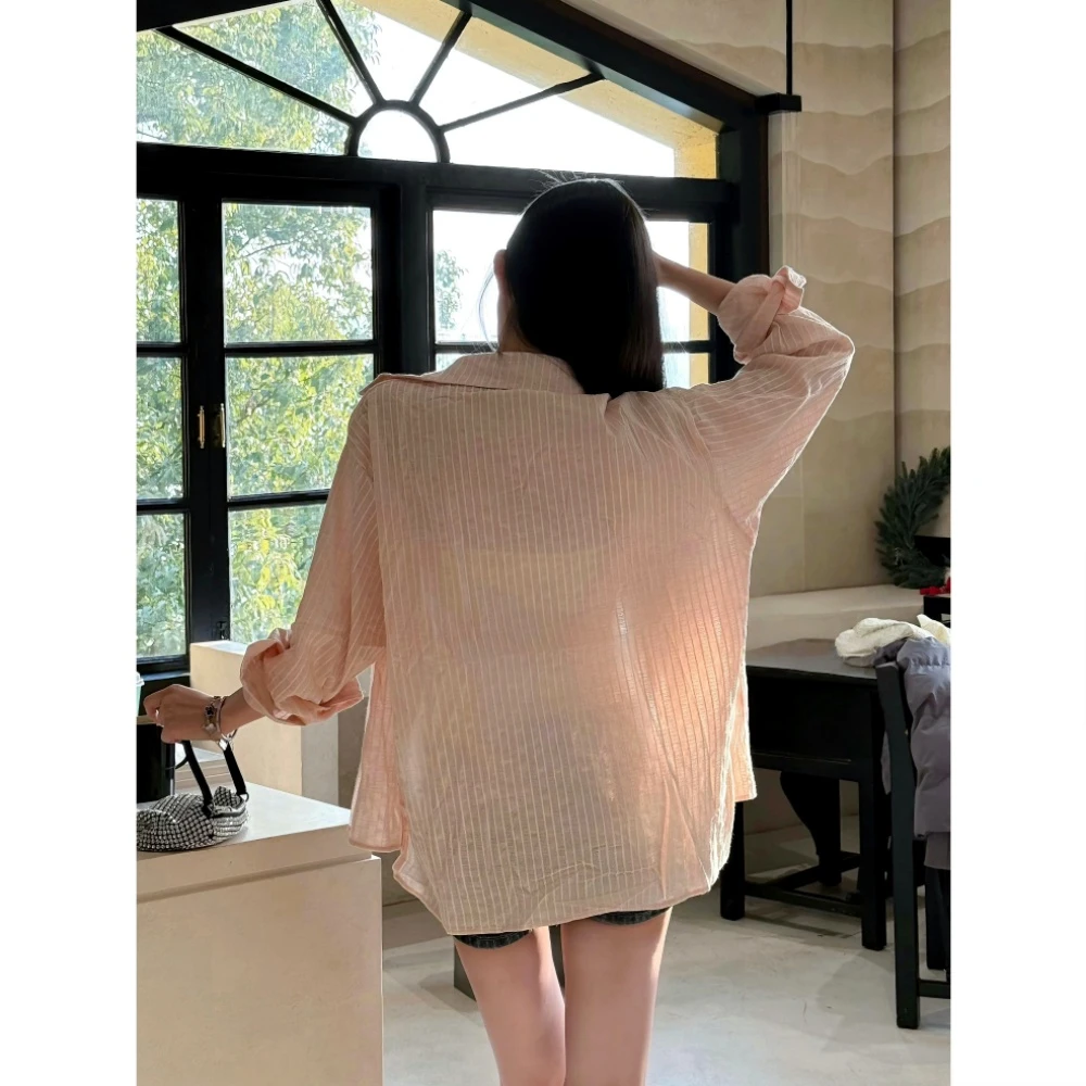 芝士莓莓奶酪 2025春夏季新款衬衫粉色质感防晒外套