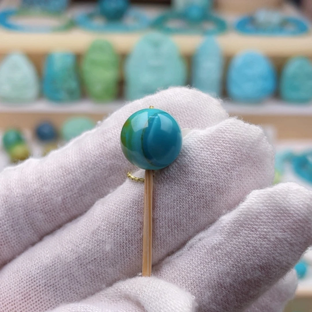 未镶嵌绿松石珠宝奇石卡11+