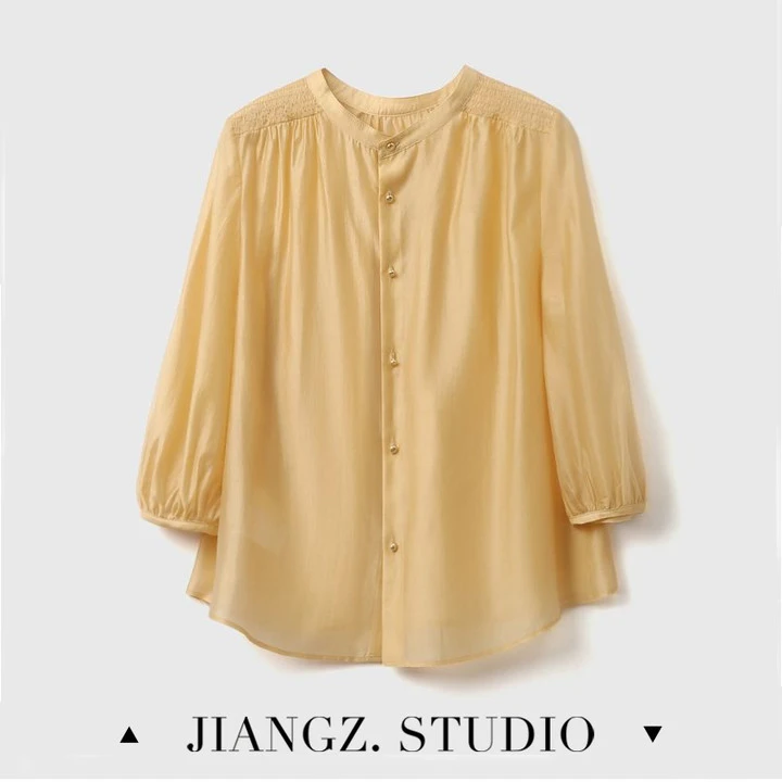 「JIANG.Z定制」简约设计感前后两穿衬衫23C0175