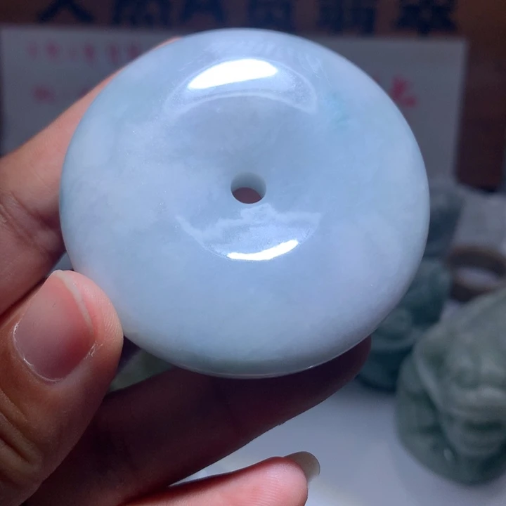翡翠未镶嵌颈饰保真天然A货翡翠