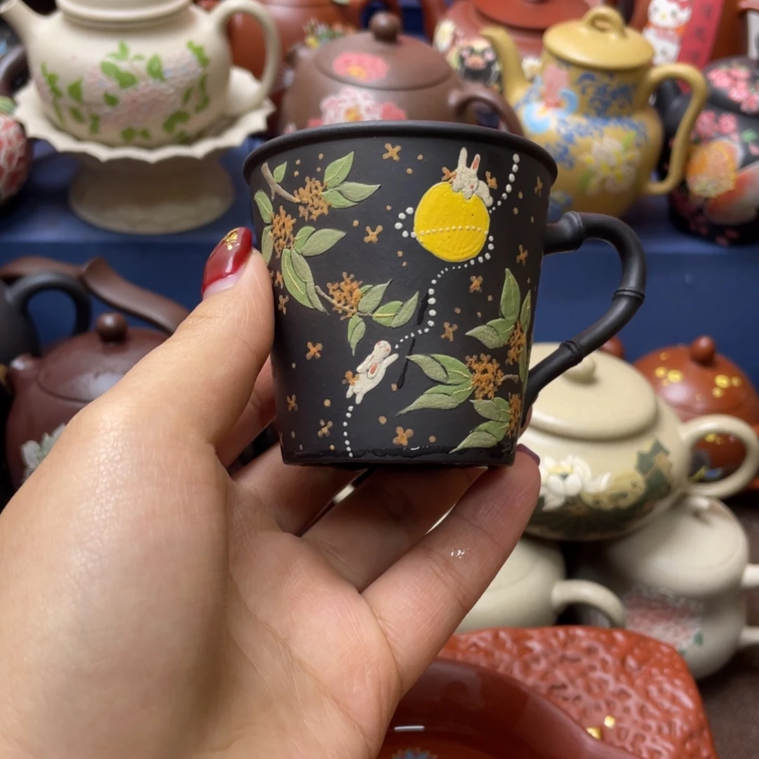 茶杯紫砂紫砂主人杯100c