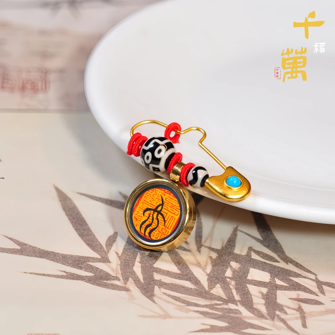 合金胸针 【千万福】卡卡胸针-A0270031