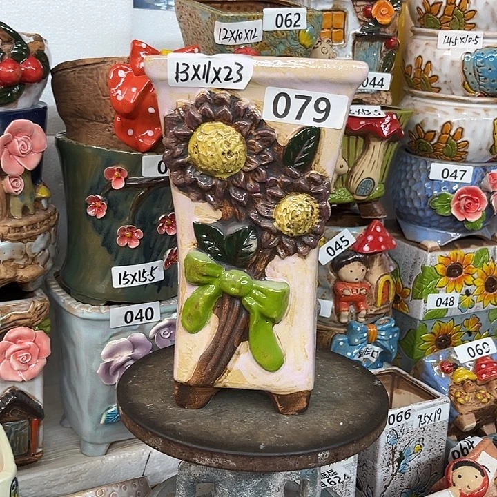 粗陶材质多肉花盆