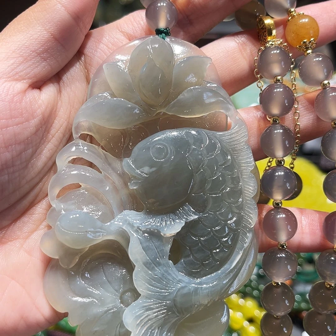 未镶嵌岫玉毛衣链