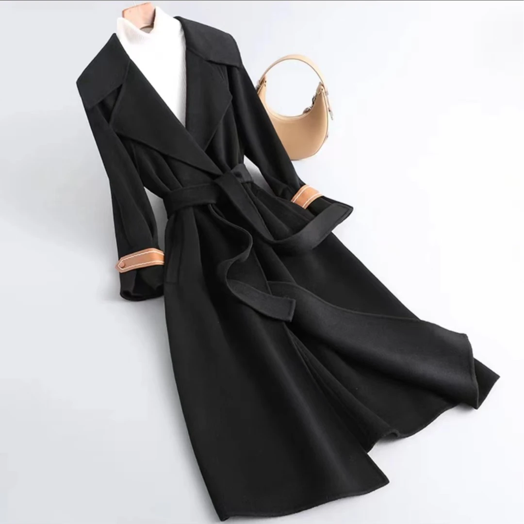 COTR王子春秋冬欧若风时尚气质百搭设计师款双面羊毛大衣外套毛呢