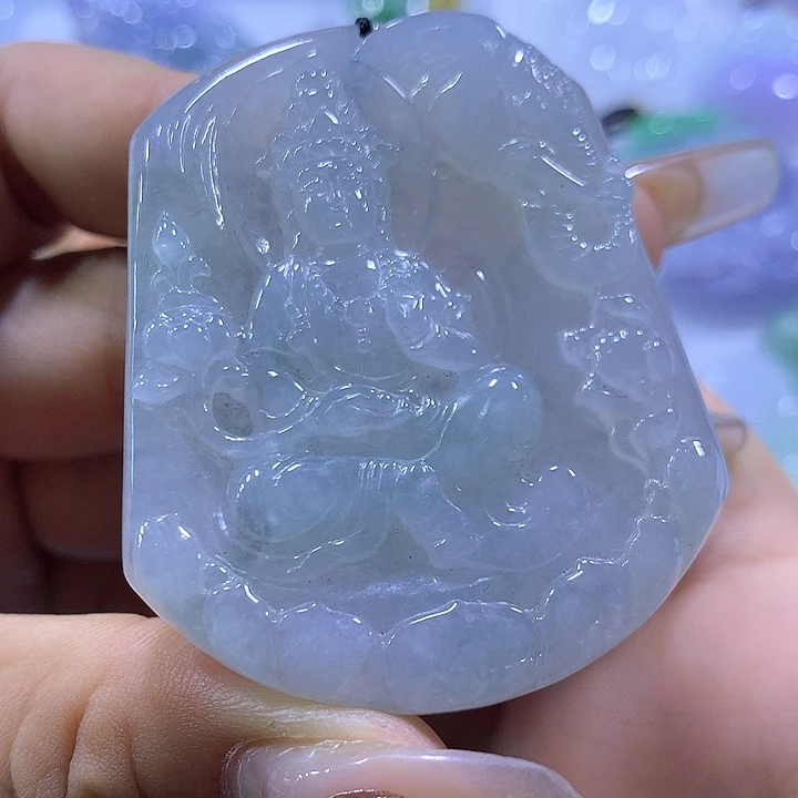 颈饰未镶嵌翡翠天然翡翠A货吊坠