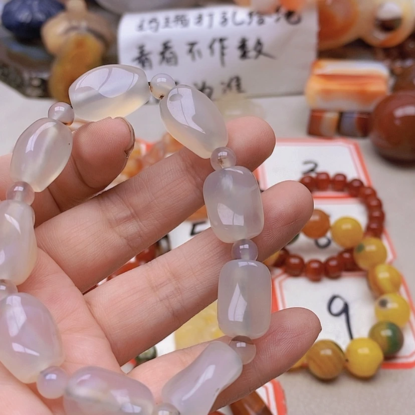 【闪购商品】未镶嵌玛瑙/玉髓珠宝半成品平****福