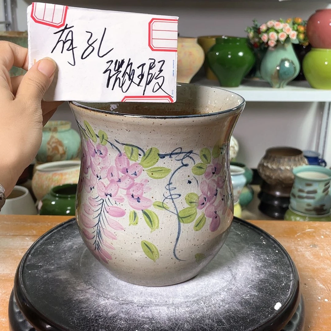 景德镇陶瓷花盆微瑕