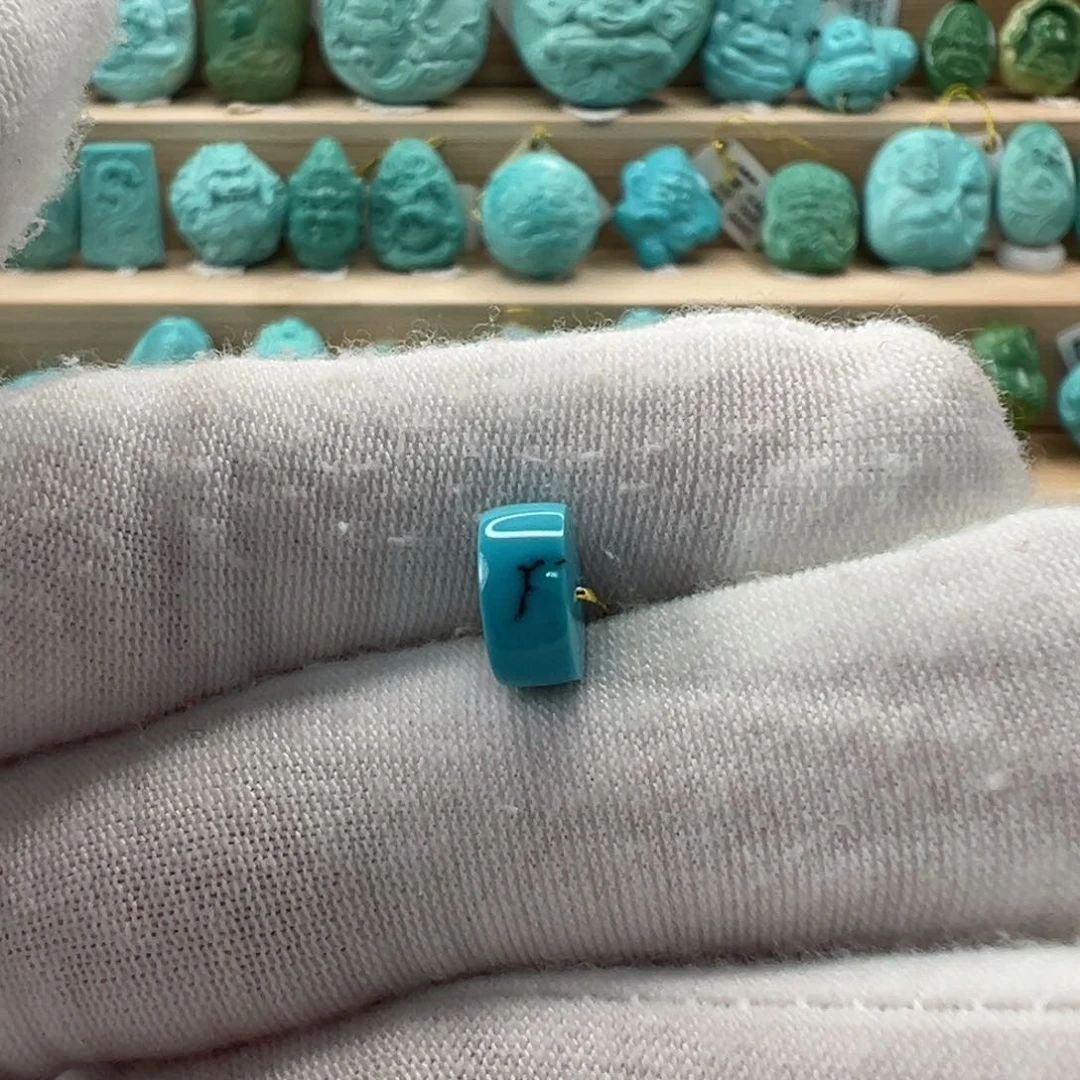 未镶嵌绿松石直切珠 8.7x4.2mm