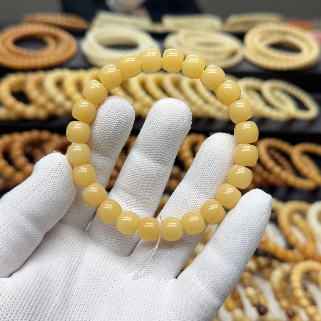 手串菩提根/象牙果9×10 鼓珠 10年 精工