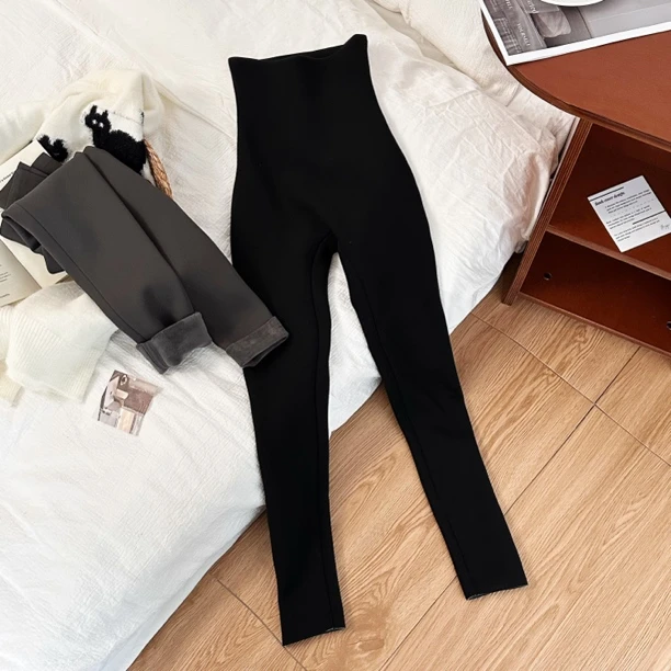 7A温变秋冬女士外穿芭比裤紧身收腹塑形加绒无痕保暖葫芦裤