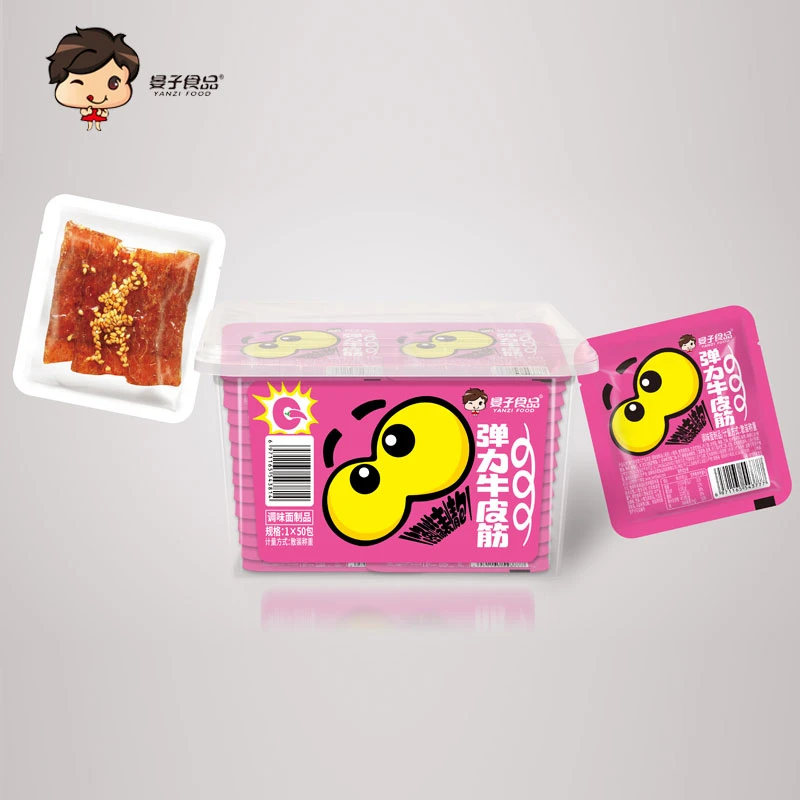 500g弹力牛筋25包*20g辣条辣片湖南平江特产休闲零食辣条大礼包