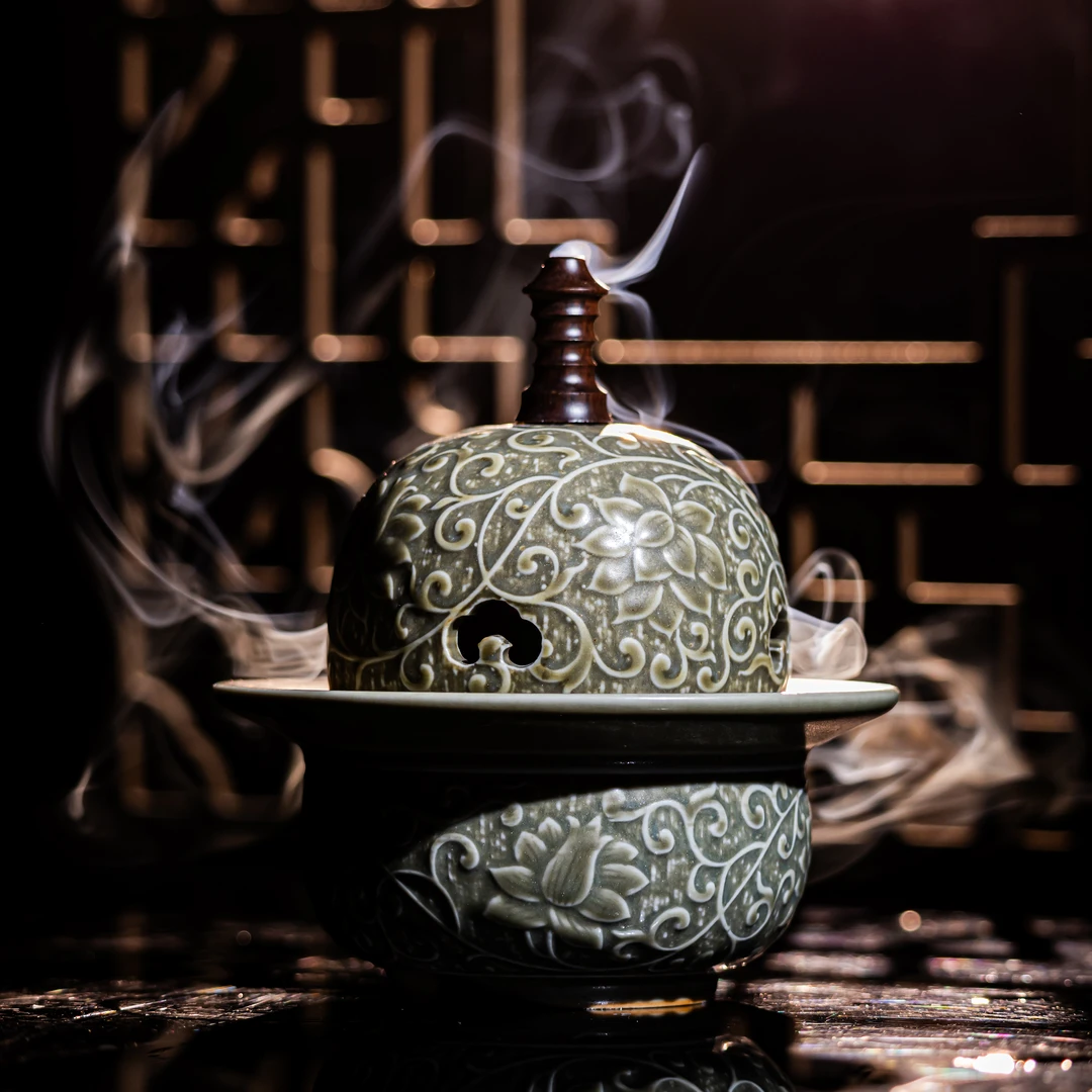 【西泠上新】南宋柴窑古青釉香炉HX0224