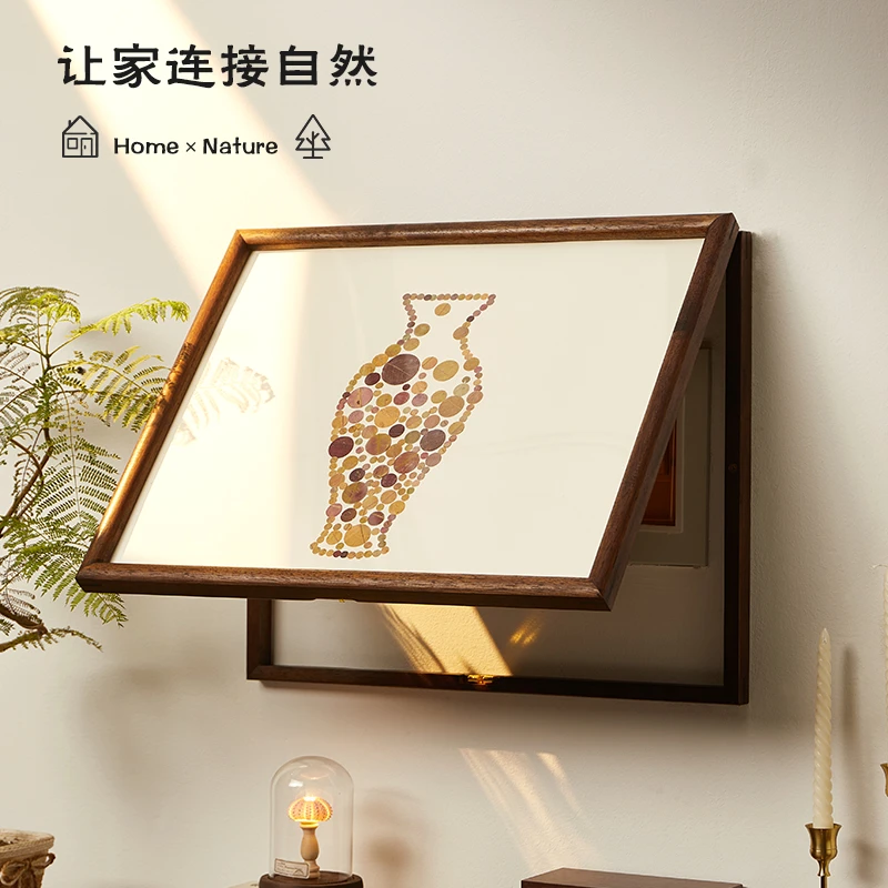 电表箱装饰画免打孔现代简约遮挡箱客厅开关电表盒配电箱电闸挂画