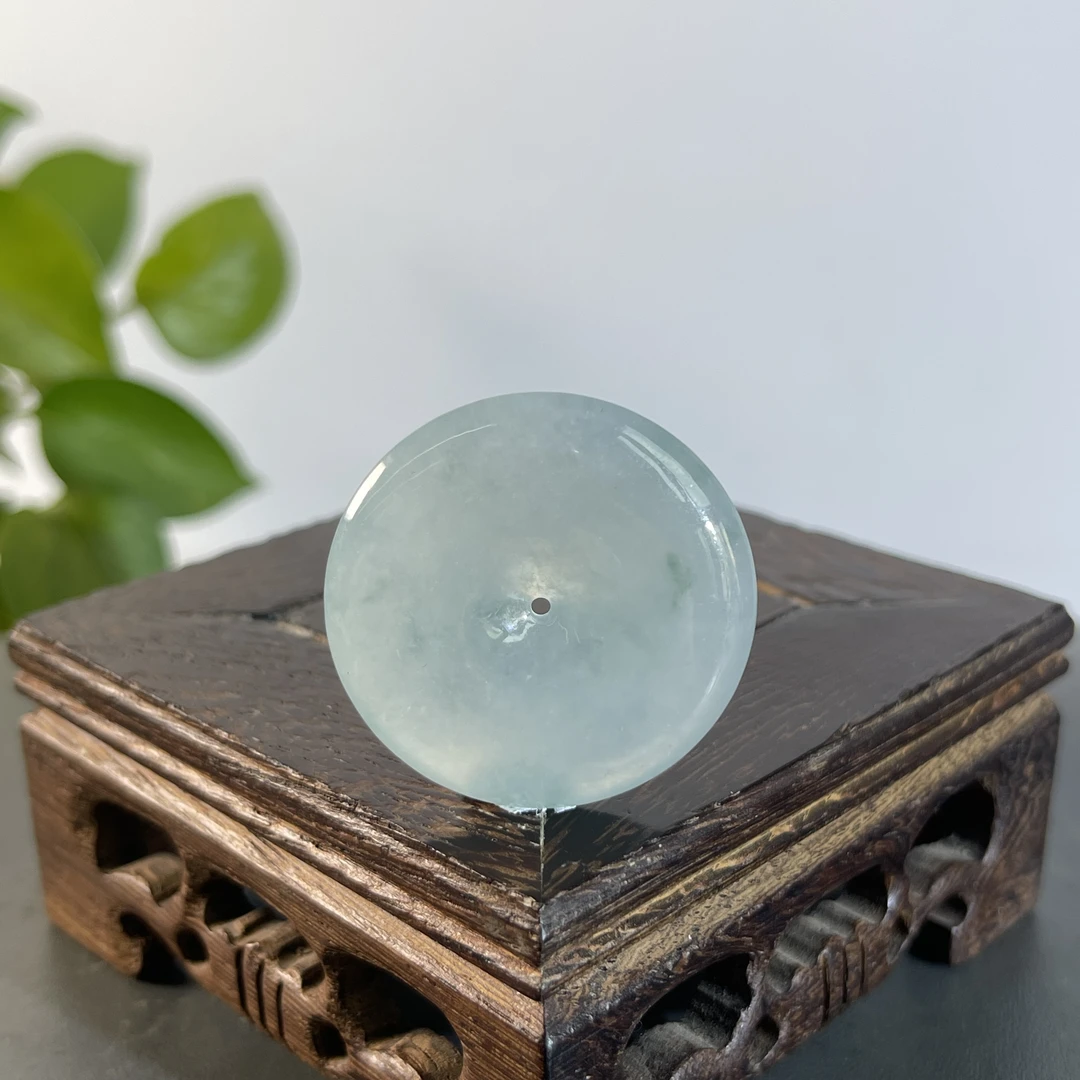 JXW30-165 天然缅甸A货翡翠  平安扣