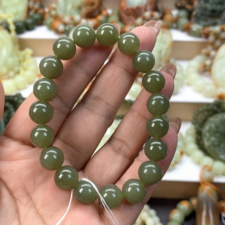 【闪购商品】透闪石质玉手串未镶嵌