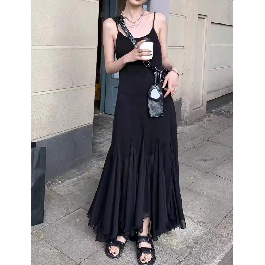 2025春季新款御姐高级感气质吊带鱼尾裙