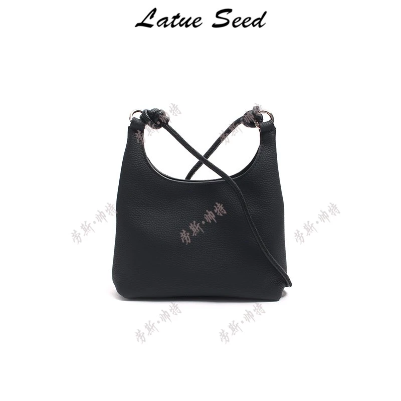 【A942·小月月】新品简约百搭时尚单肩轻便ins休闲女包22135-黑色