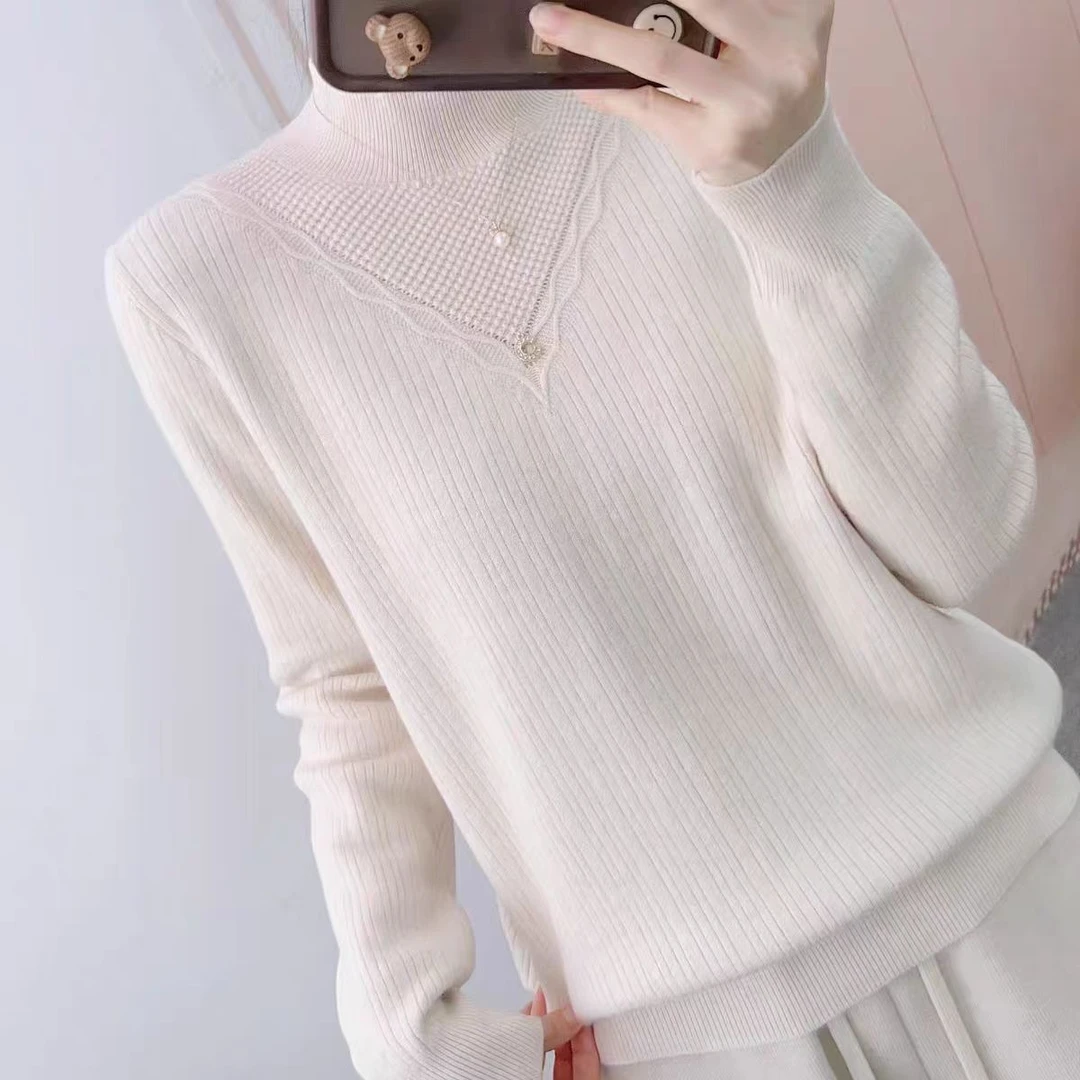 S326【专属】24年秋冬百搭显瘦柔软套头一体绒针织衫RS-YZE24D2389