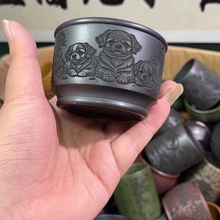茶杯紫砂全手工紫砂主人杯