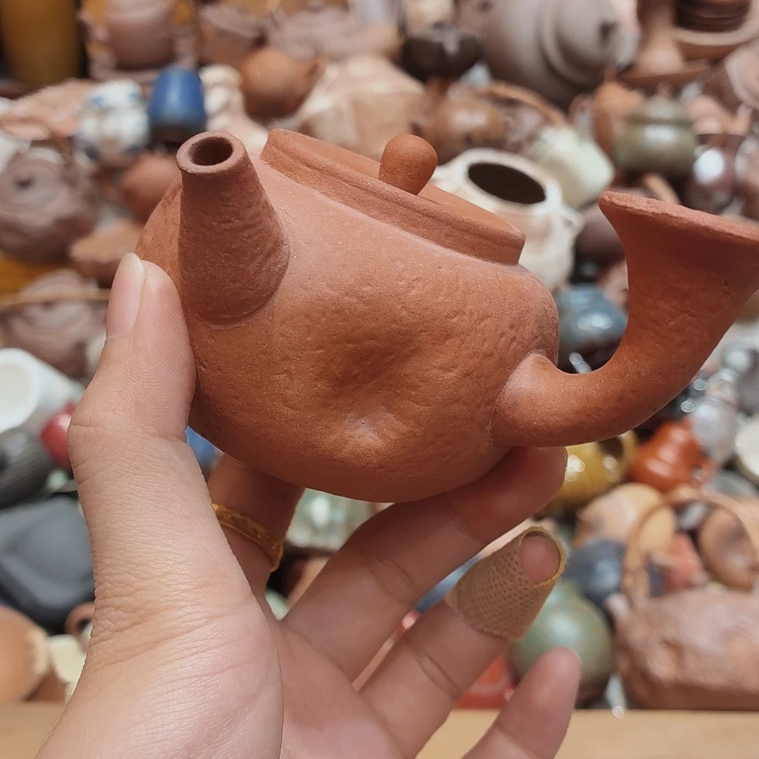 柴烧老岩泥高温茶器皿