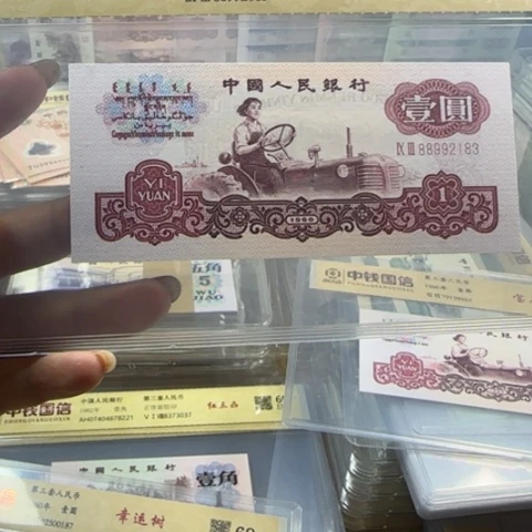 美***好纸三版一元幸运树一张