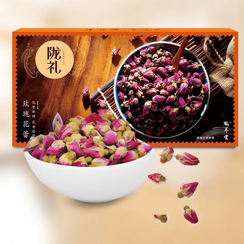 陇萃堂陇礼优选玫瑰花蕾  苦水玫瑰礼盒装 特产包邮花草茶
