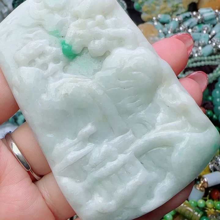 颈饰未镶嵌翡翠天然A货21