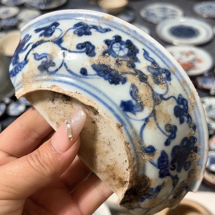 瓷片瓷片茶托喝茶非常不错