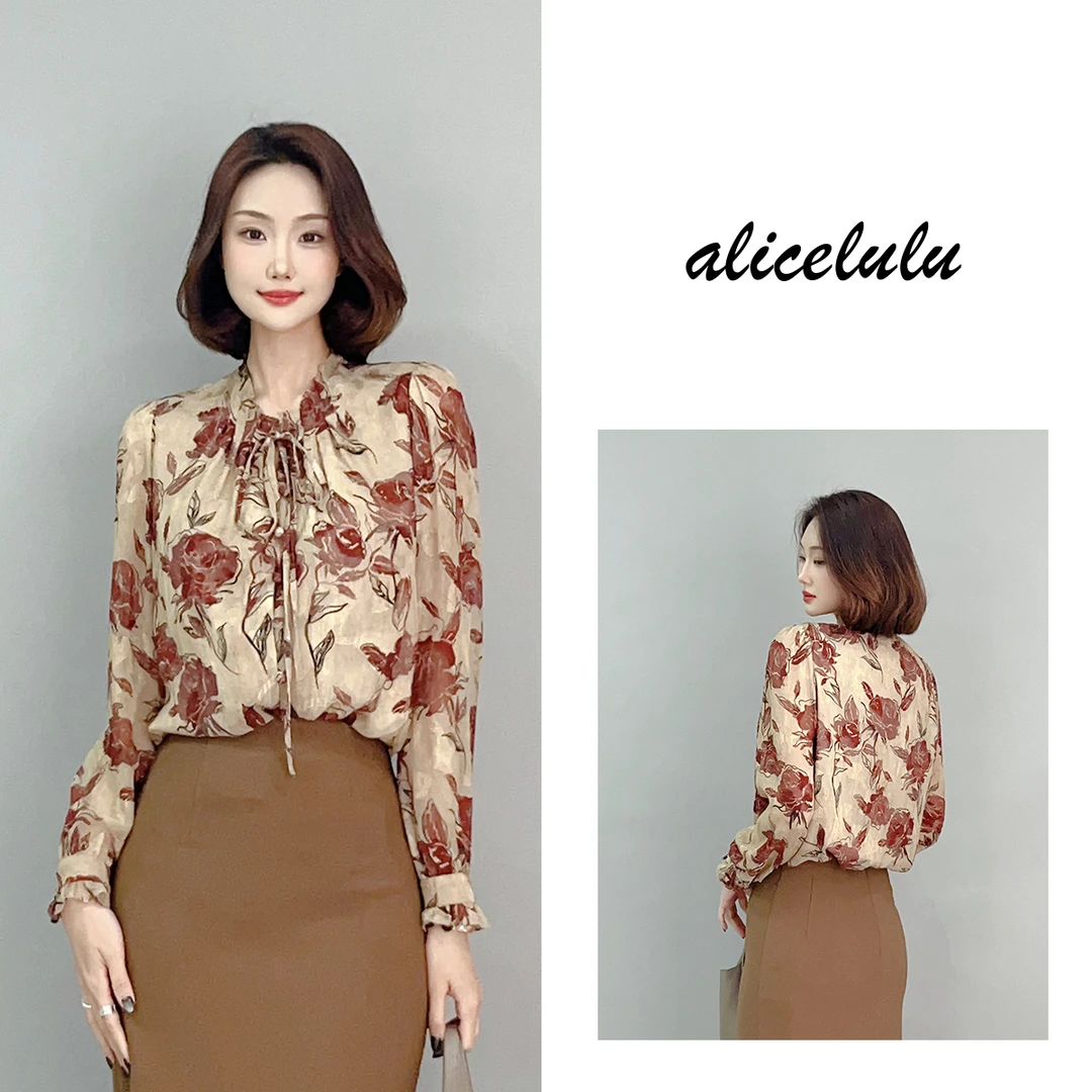 1 ALICE 玫瑰物语衬衫 优雅职场 轻柔透气 S2141815W