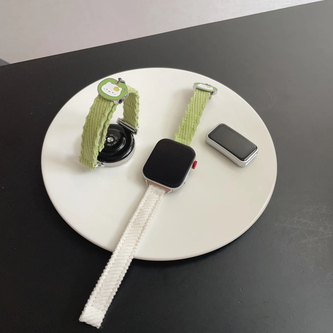 适用华为gt6gt5gt4表带华为fit4青苹果fit3灯芯绒4pro华为手环109