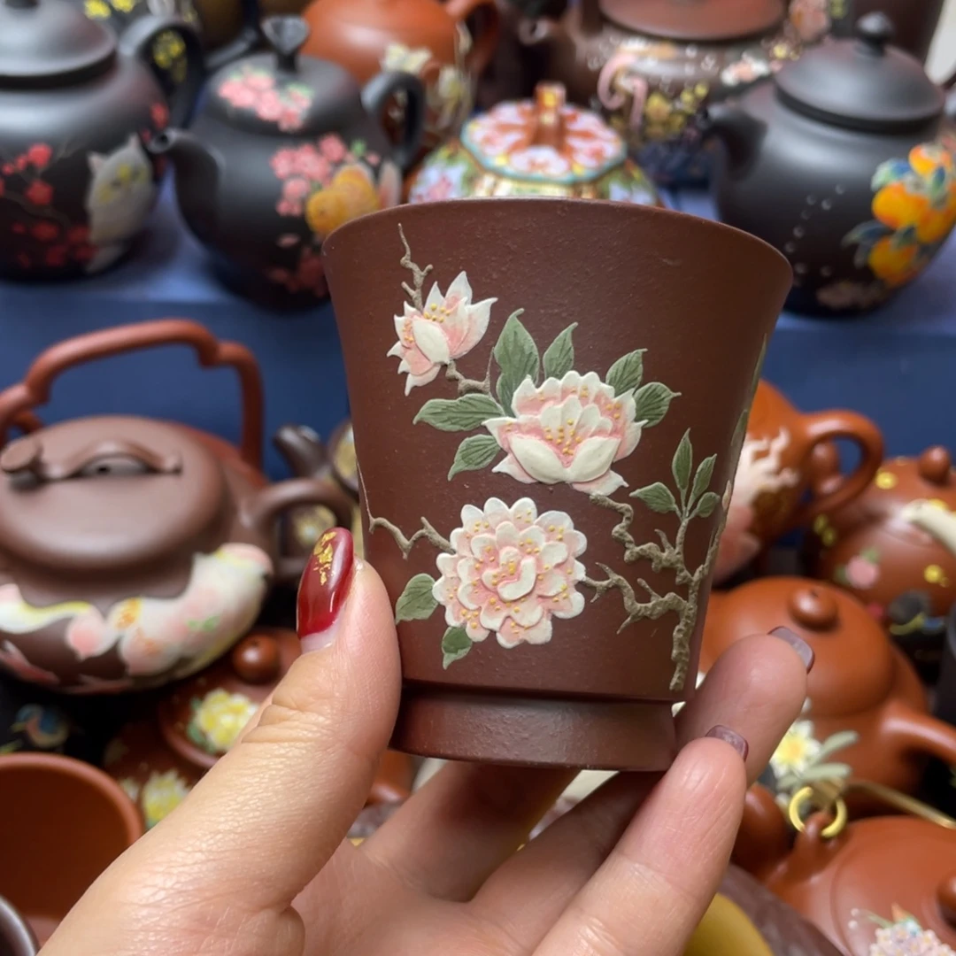 紫砂茶杯紫砂主人杯120cc