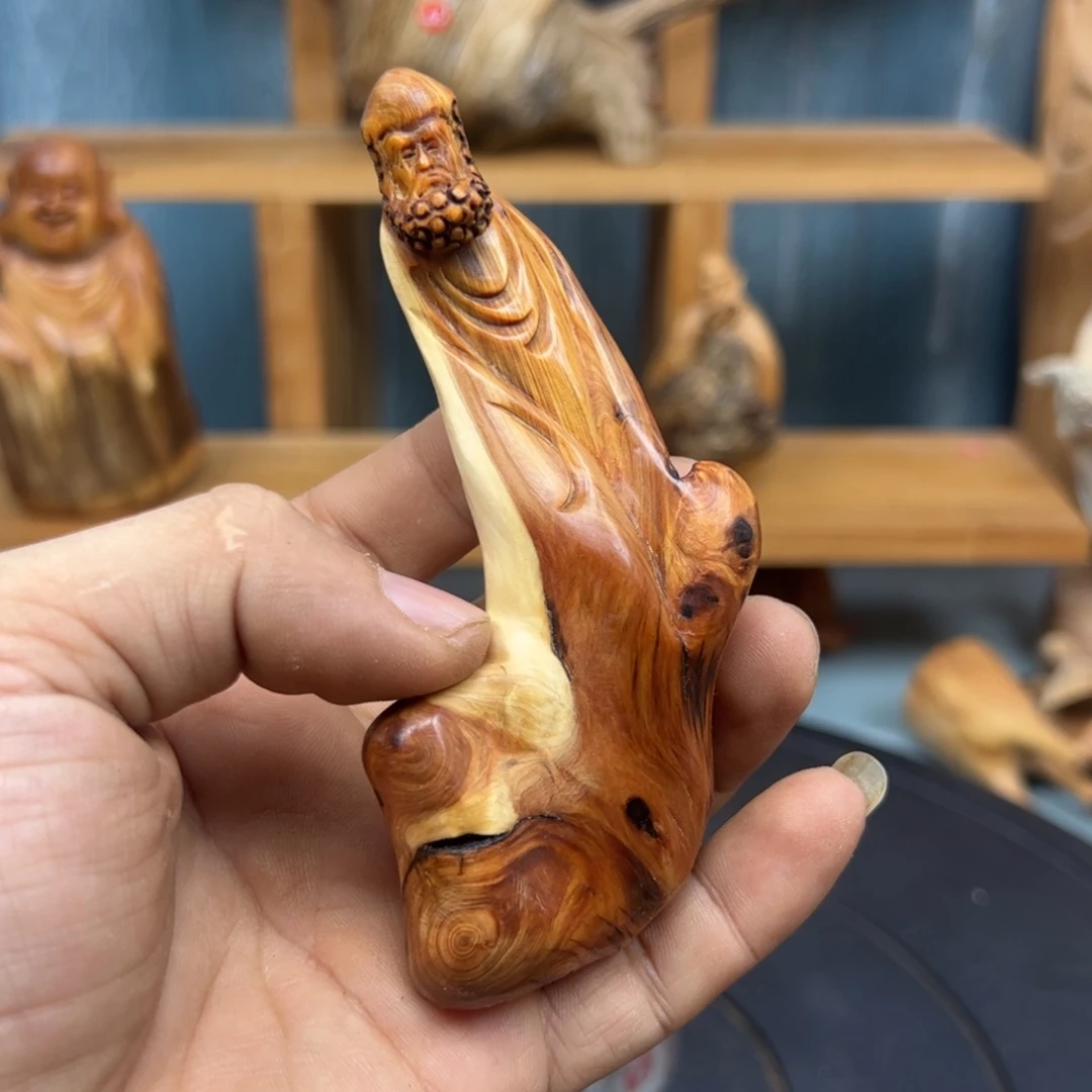 木五*崖柏木摆件手把件