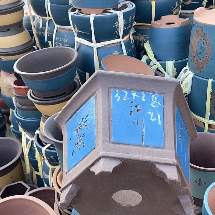 紫砂花盆紫砂花盆