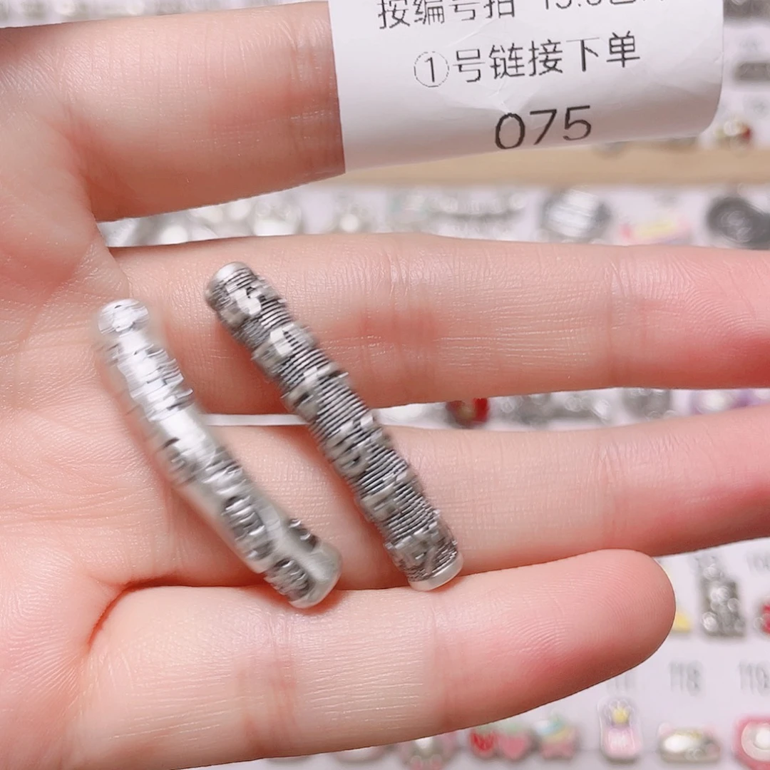 珐琅足银足银3D空心硬银饰品1