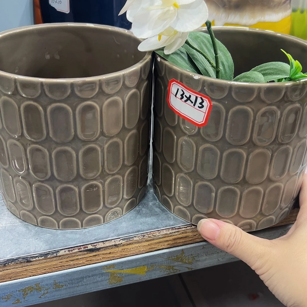 外贸尾单陶瓷花盆凑10米包邮