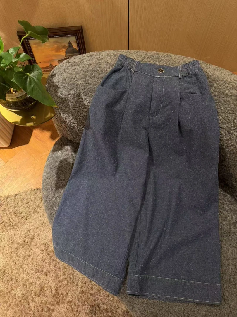 臭朵朵家   早春新款小众设计高品质时尚牛仔裤