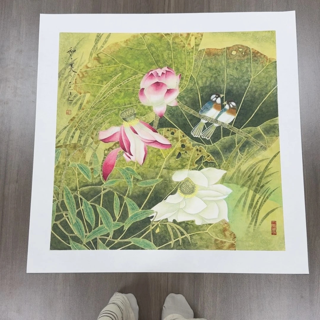 国画国画作品山水花鸟