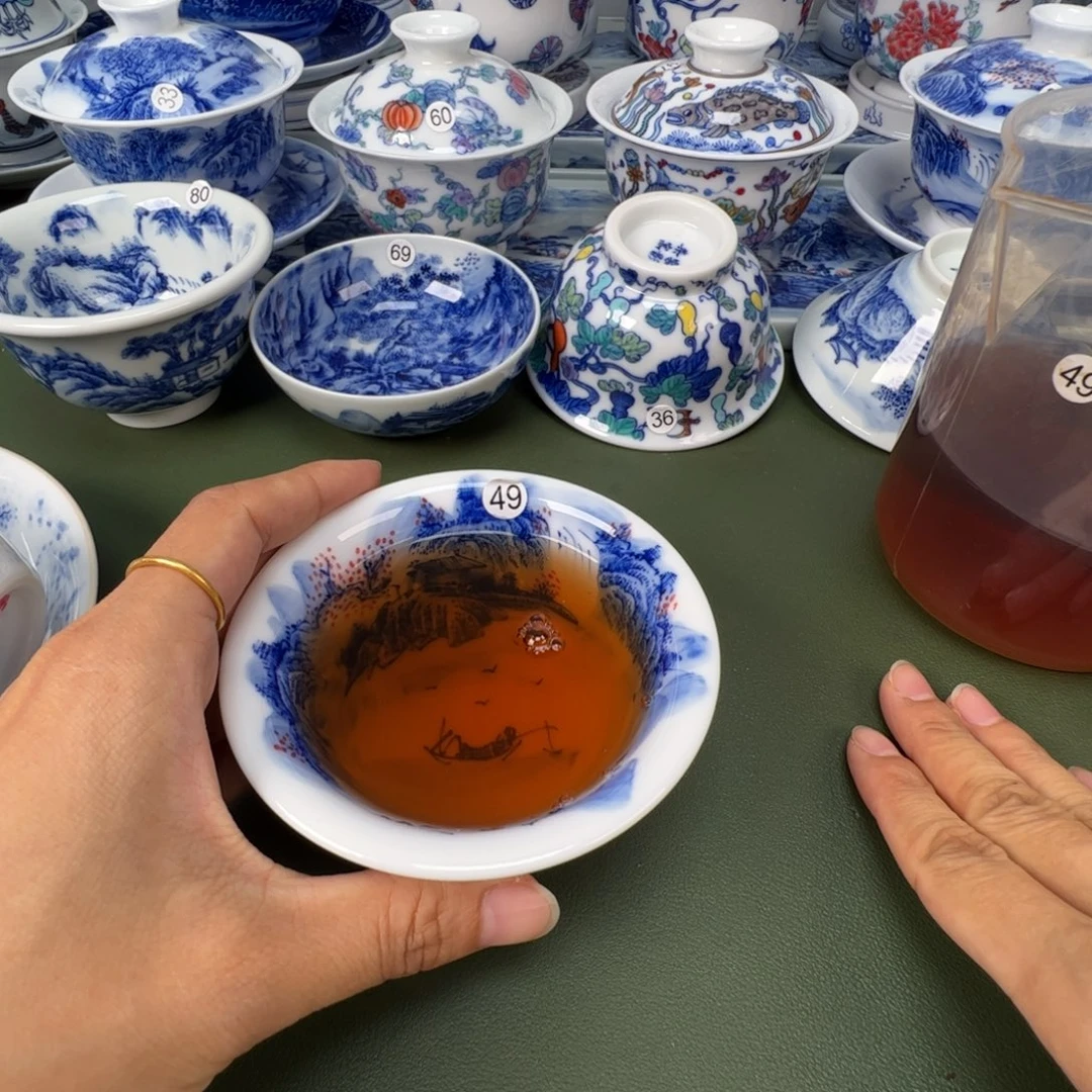 木木景德镇纯手工纯手绘茶具49