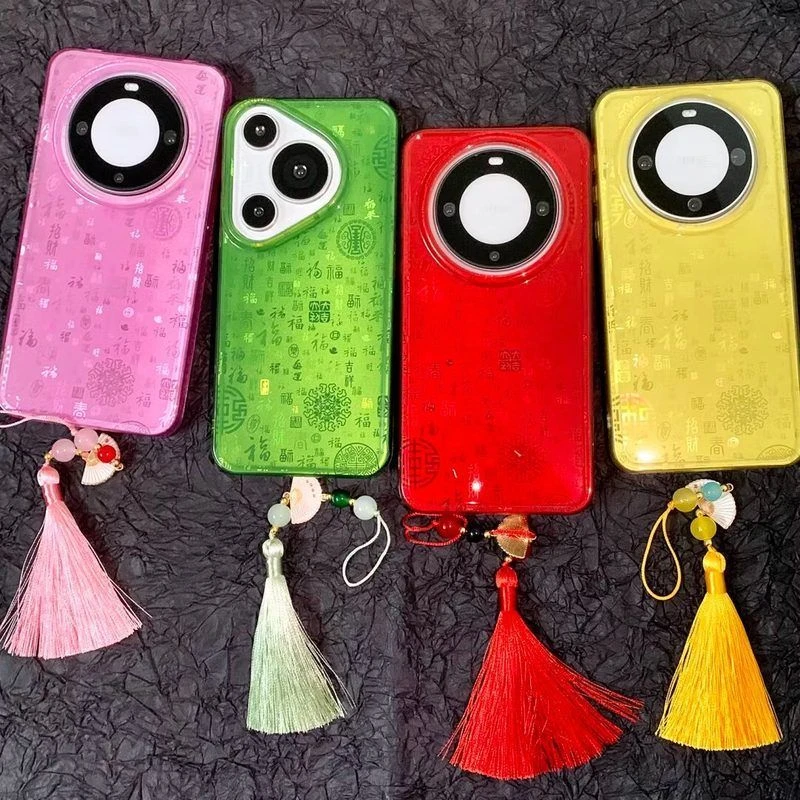 新中式国潮金底百福适用华为pura70Pro+手机壳pura70高级感mate7