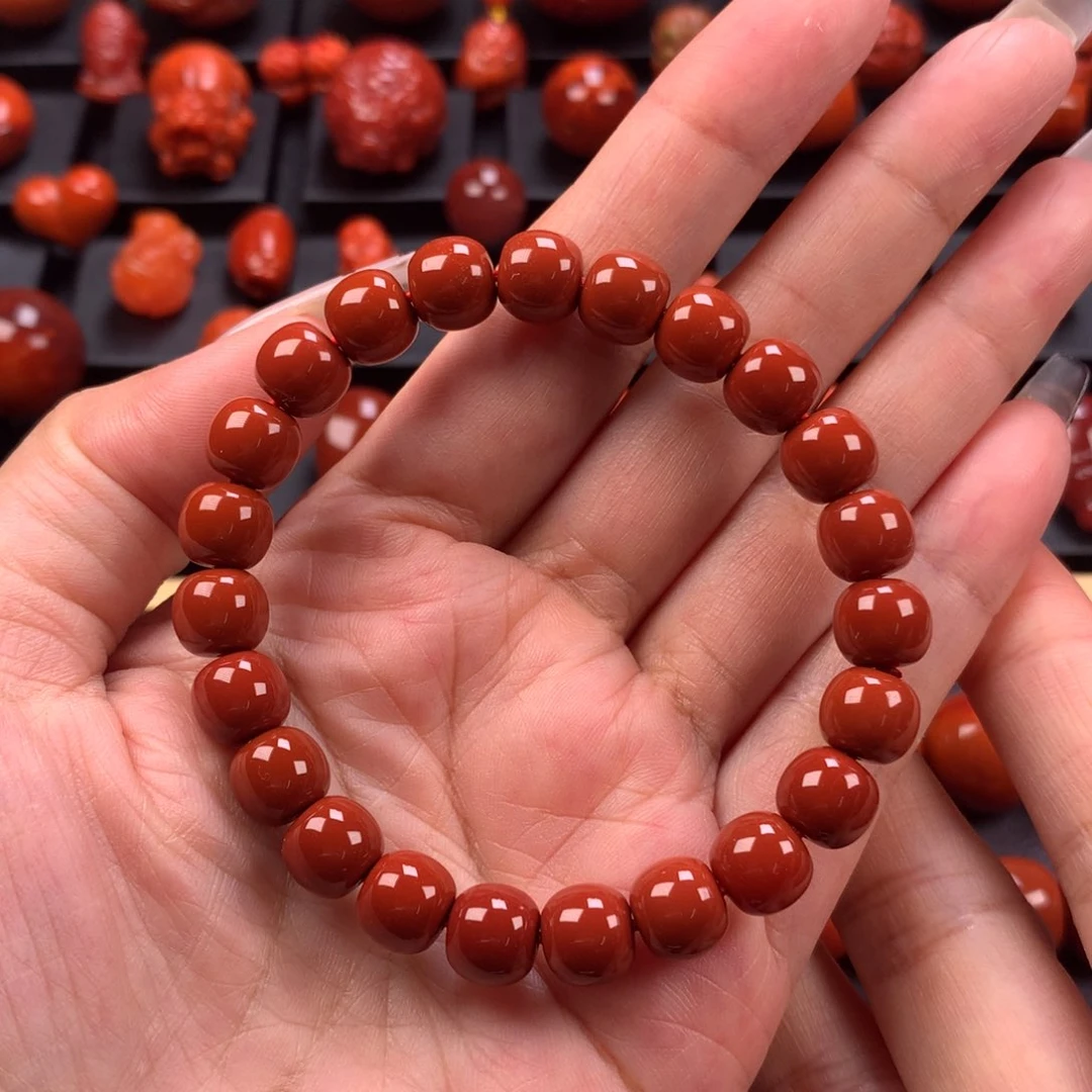 未镶嵌老型手串8.4mm南红玛瑙