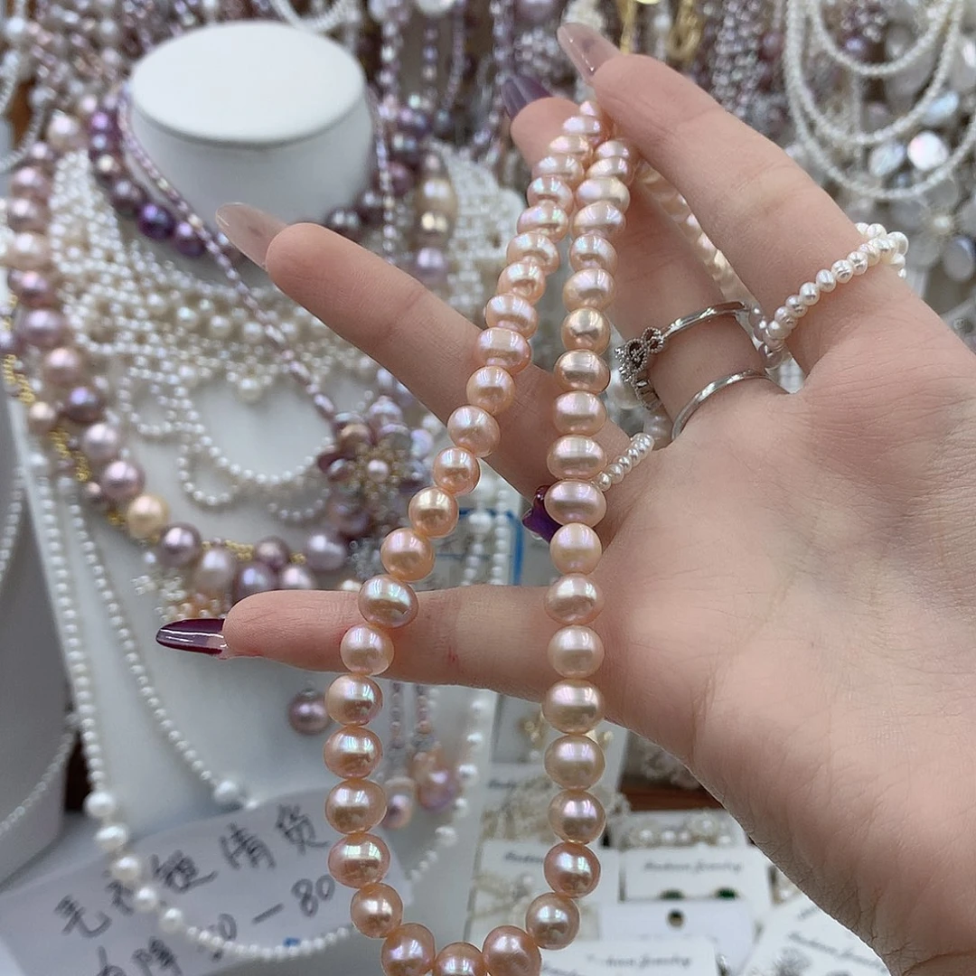 耳饰银S925镶嵌淡水珍珠