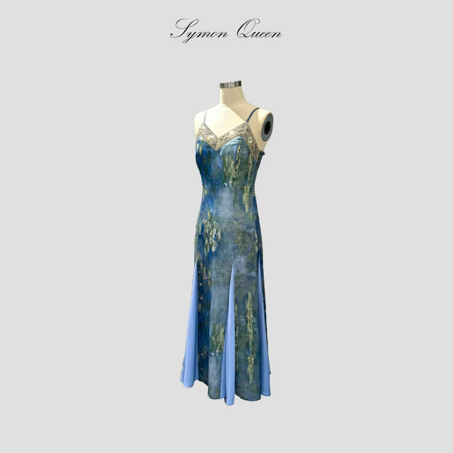 【Symon Queen】法式吊带夏季连衣裙海岛风口袋裙国风无袖清凉感