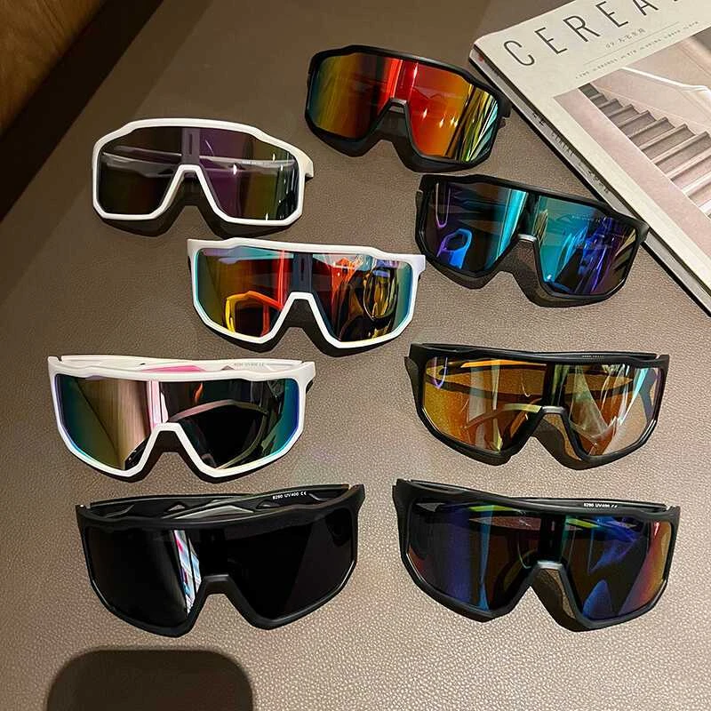 新款运动大框登山滑雪骑行防风护目镜复古风凹造型防紫外线墨镜潮