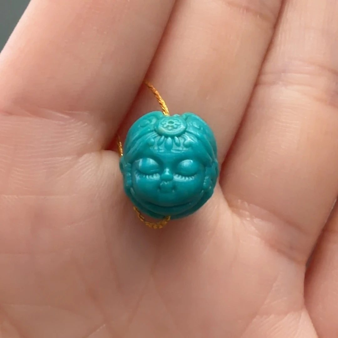 绿松石未镶嵌颈饰