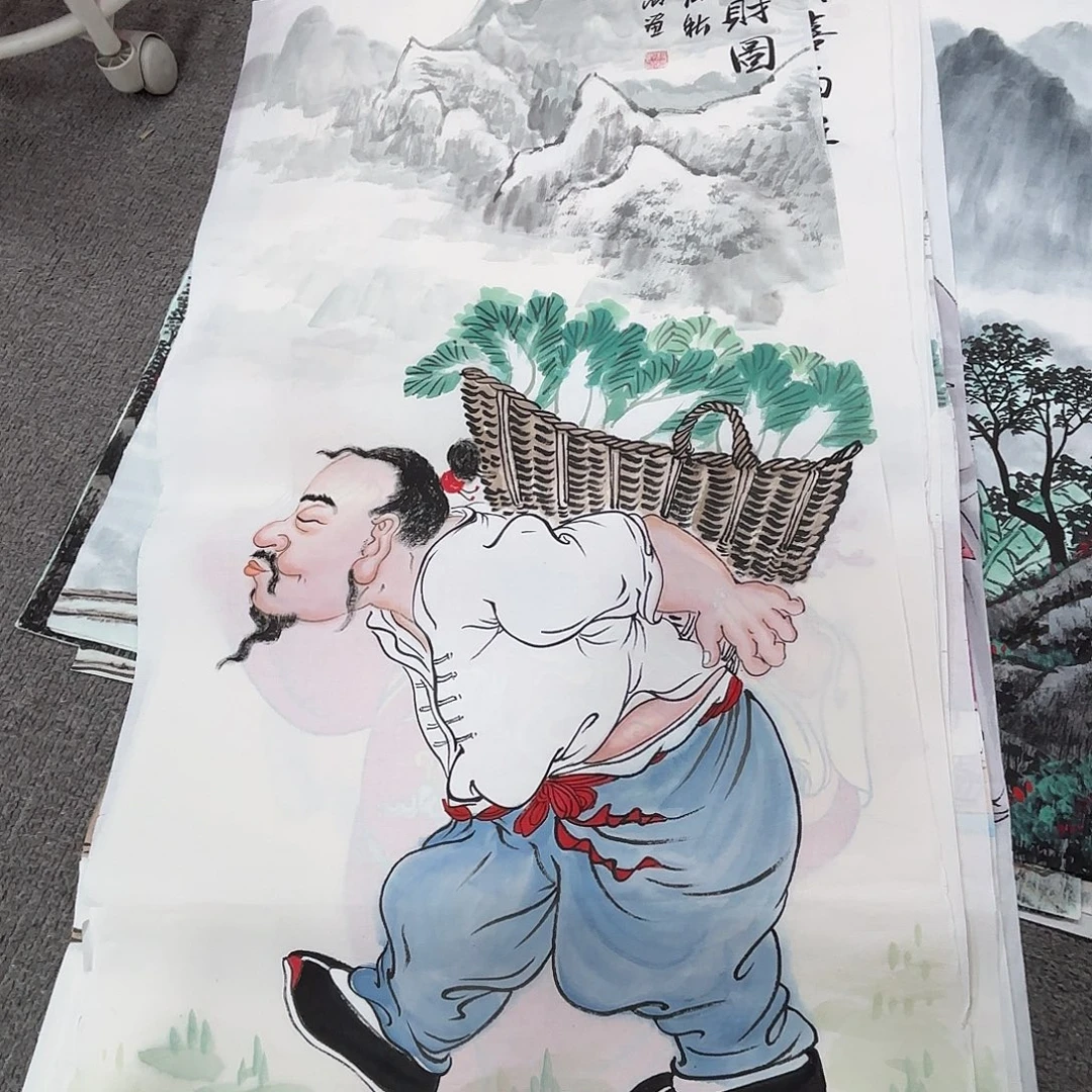 国画国画作品多次入选国内外