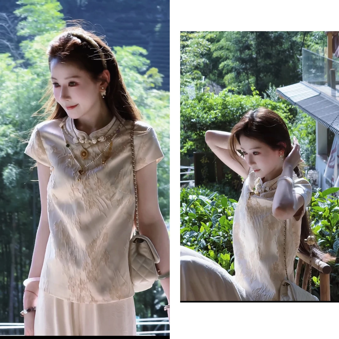 【婷婷】《玉蝶》大女主！私藏级立体浮雕国风小衫 TTH2SX512【Q】