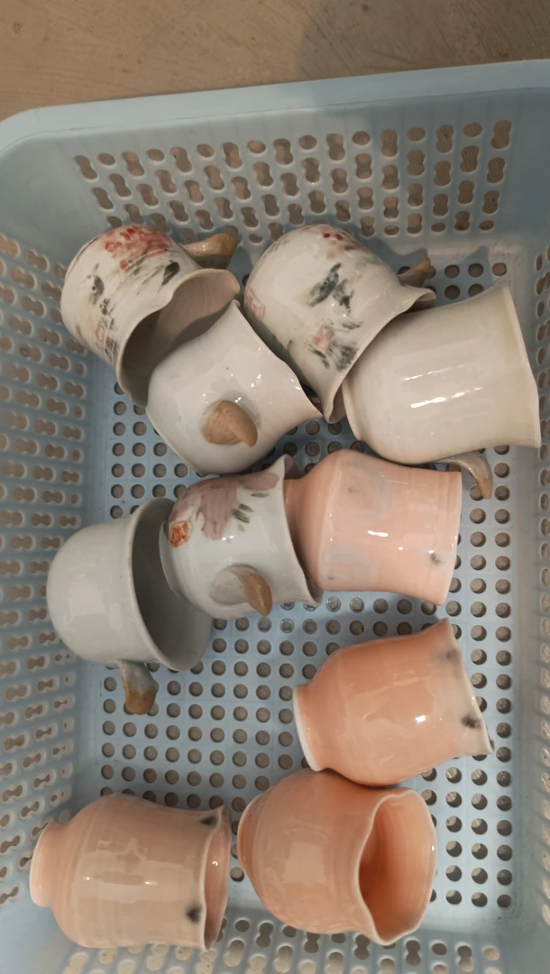 玫瑰花家用大号功夫茶品茗主人杯