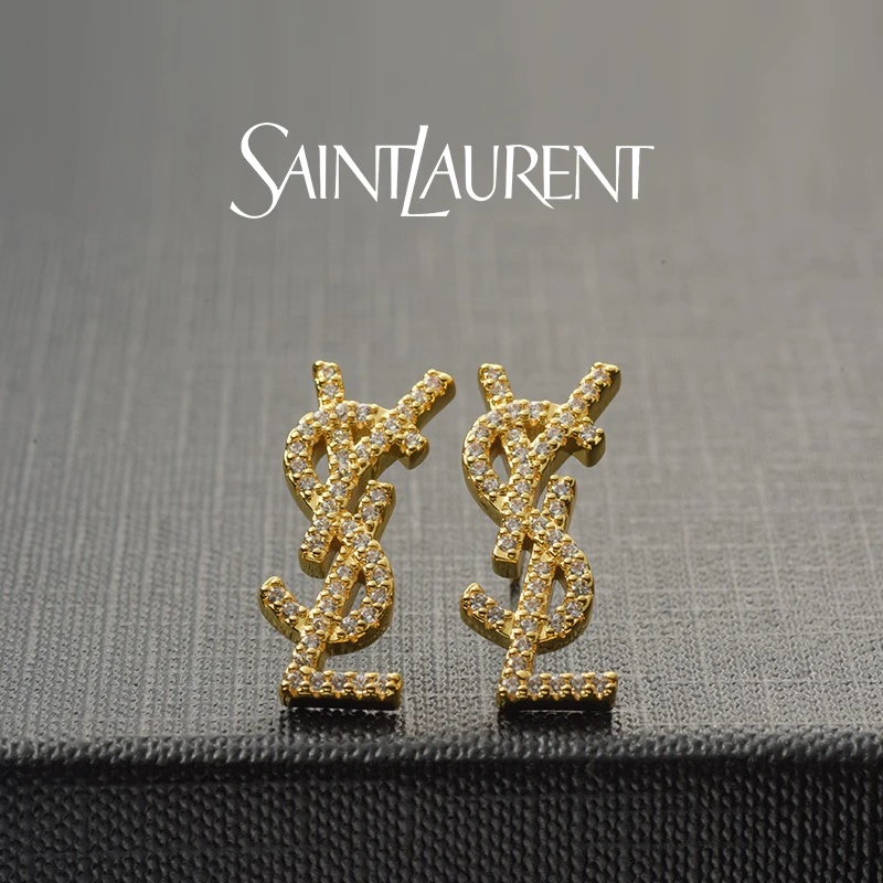圣罗兰星汉灿烂系列满钻耳钉Saint Laurent Paris